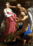 Pompeo Batoni Time orders Old Age to destroy Beauty. Germany oil painting artist